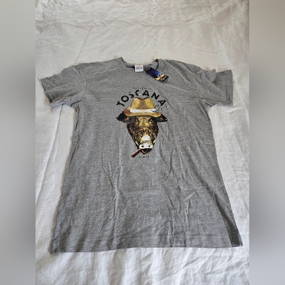 Toscana Graphic Tee - Gray